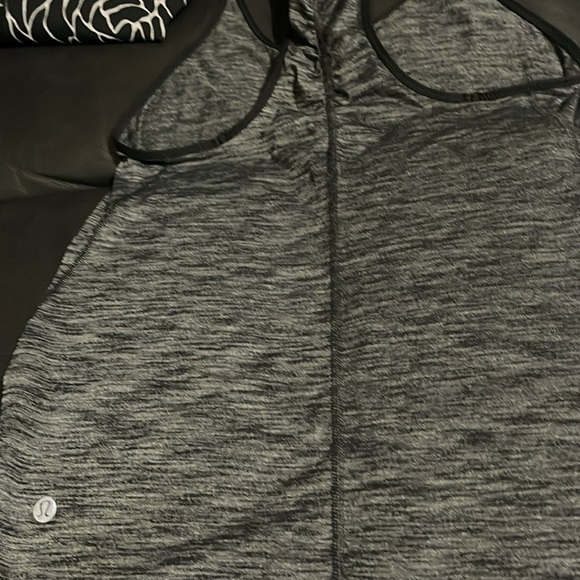 Lululemon Black and Gray tank top, very soft 😊 - Picture 4 of 7